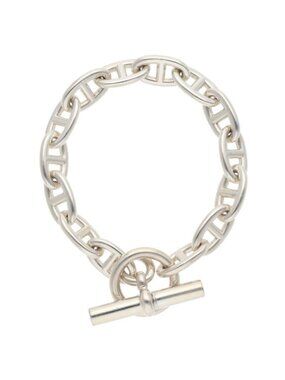 Hermes Chaine D'ancre GM Silver Bracelet